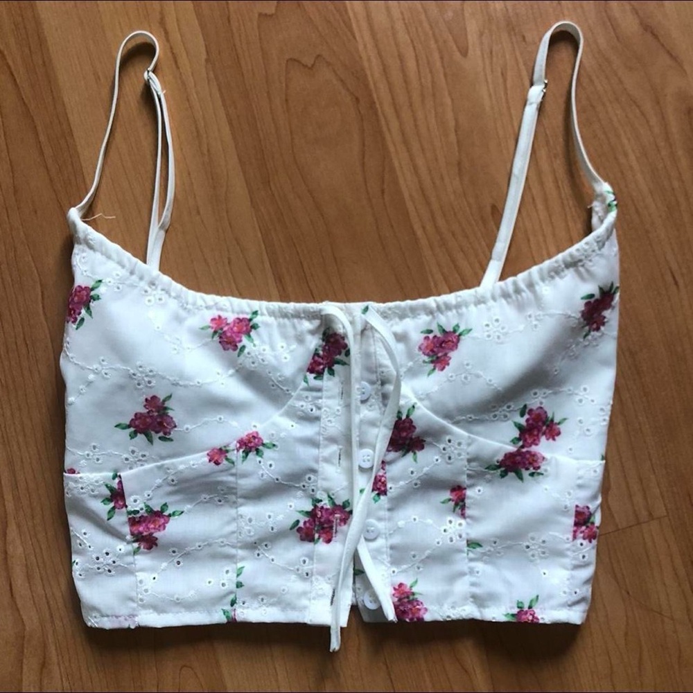 Revolve More To Come Marie Embroidered Cami Top